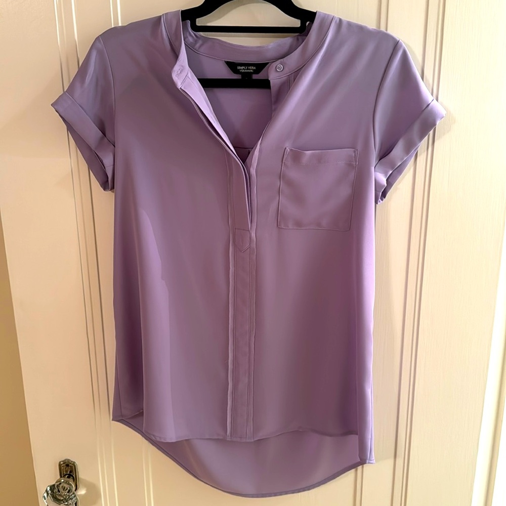 Lilac work wear top